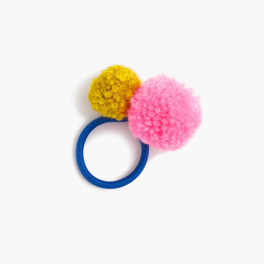 Gaia for J. Crew pom-pom hair tie, $12