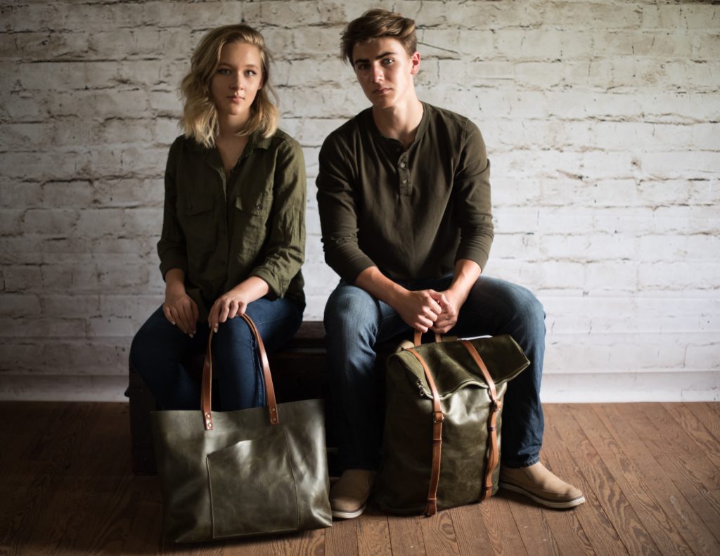 Stash-built leather bags at Curate by Stash