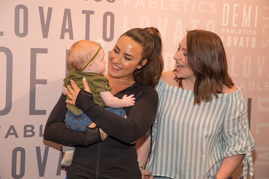 Demi Lovato visited the Legacy West Fabletics store to promote her latest collaboration with the brand. 