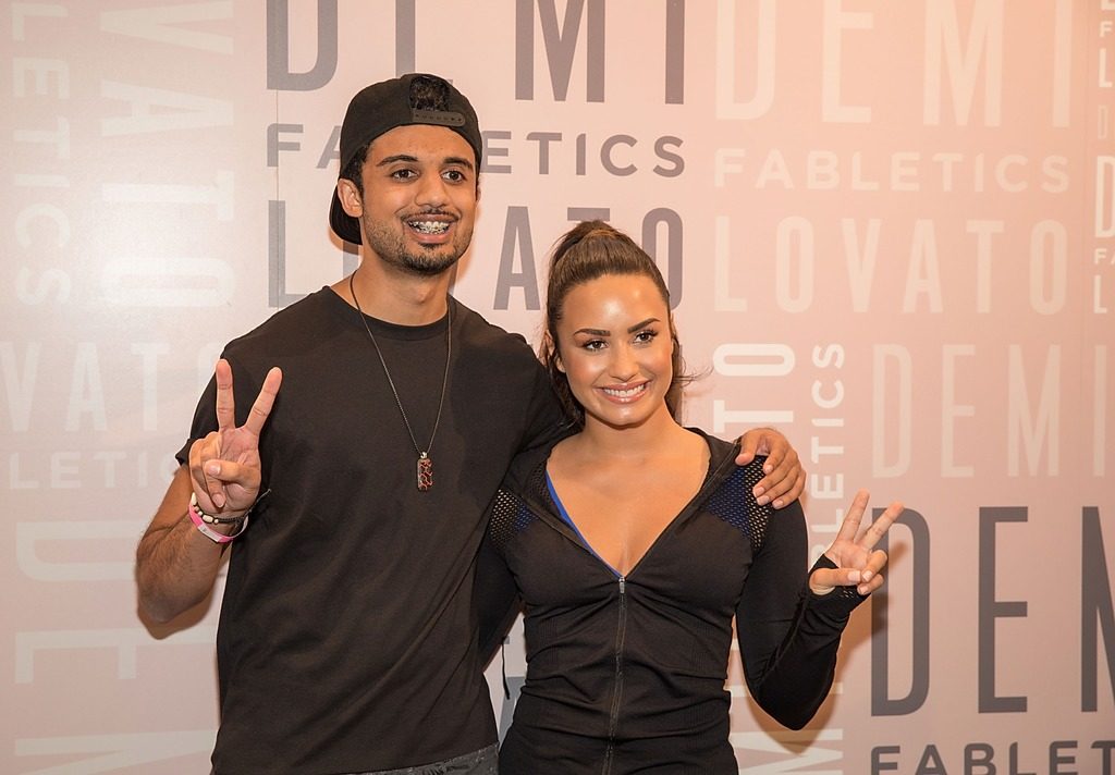 Demi Lovato visited the Legacy West Fabletics store to promote her latest collaboration with the brand. 