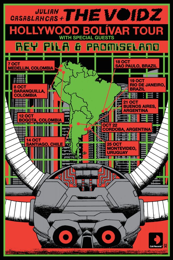 Julian Casablancas + the Voidz hit South America this fall.