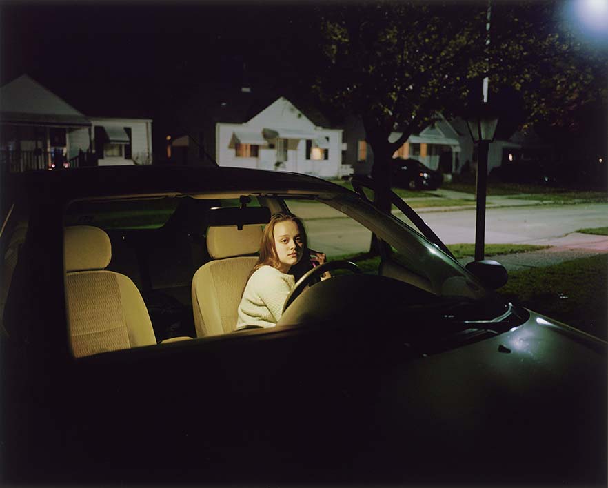 Jarod Lew's "Audrey," 2014, emits a film noir vibe.  (Collection and copyright the artist)  

