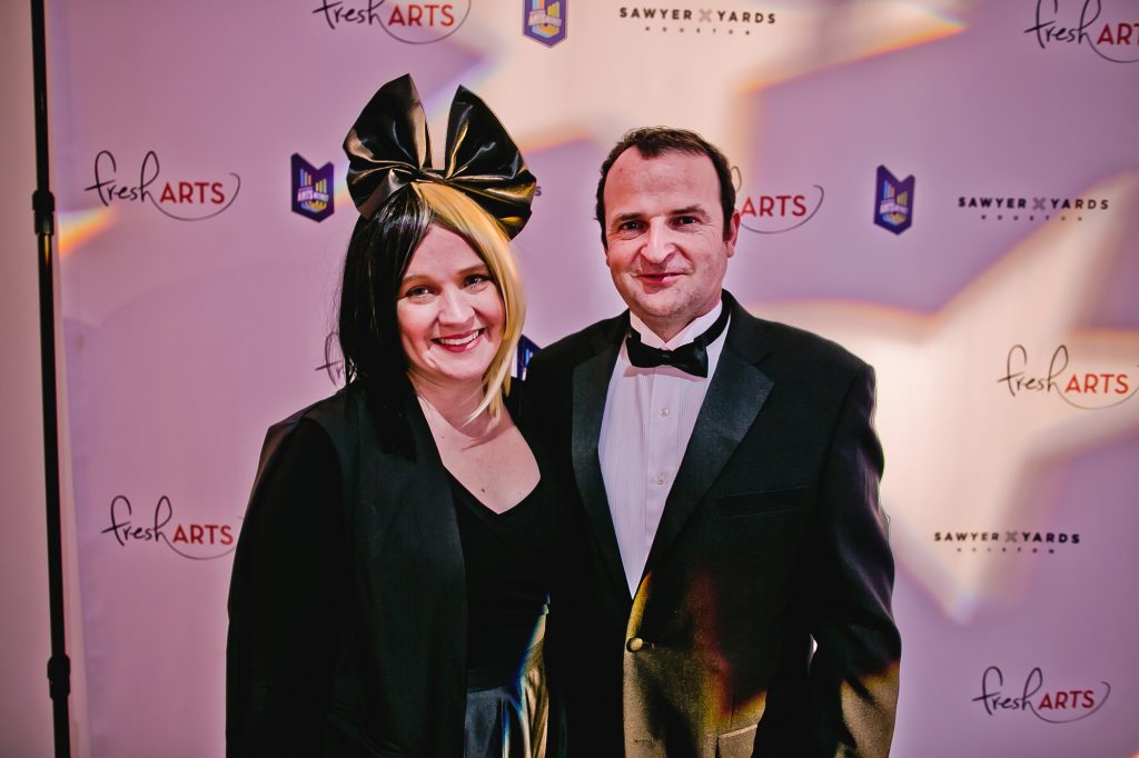 Stewart Dallas & Fresh Arts executive director Marci Dallas at Fresh Arts Cine Ball 2017 (Photo Emily Jaschke for Morris Malakoff) 