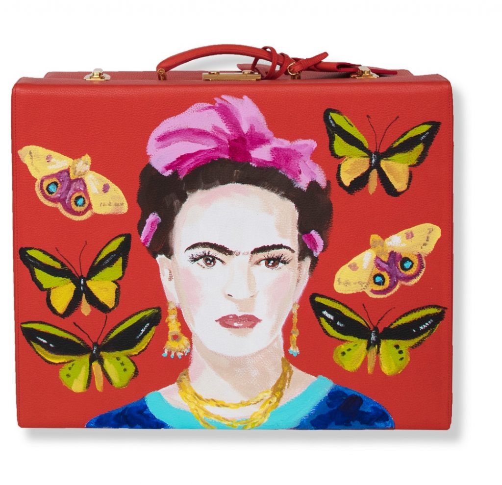A hand-painted Frida Kahlo on the Grace Trolley