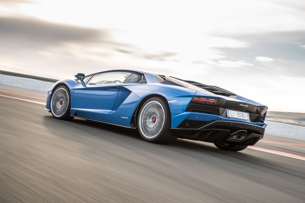 The new Aventador S zooms up to 217 MPH.