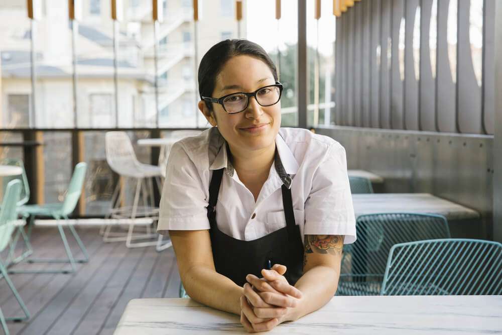 Chef Angela Hernandez is leaving her post at Top Knot for The Statler's Fine China. 