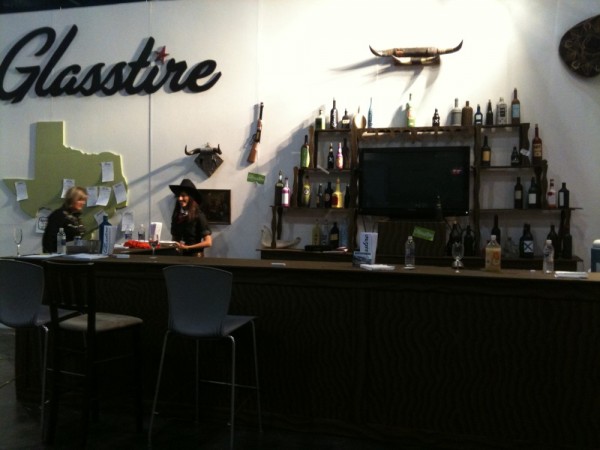 Glasstire's booths at the Fair were always anticipated. 2011's inaugural installation channeled a Wild West Saloon, down to the collectible Bill Davenport-painted liquor bottles.
