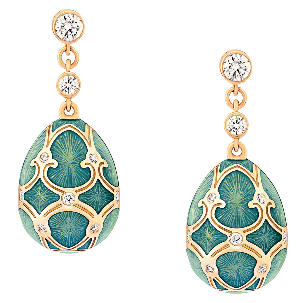Fabergé Heritage Collection Palais Tsarskoye Selo Turquoise Earrings