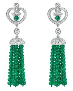 Fabergé Imperial Collection Emerald Tassel Earrings