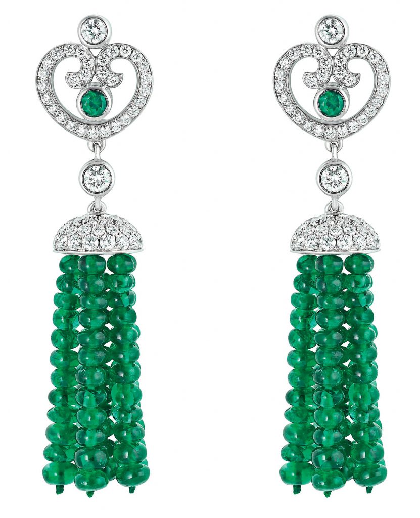 Fabergé Imperial Collection Emerald Tassel Earrings
