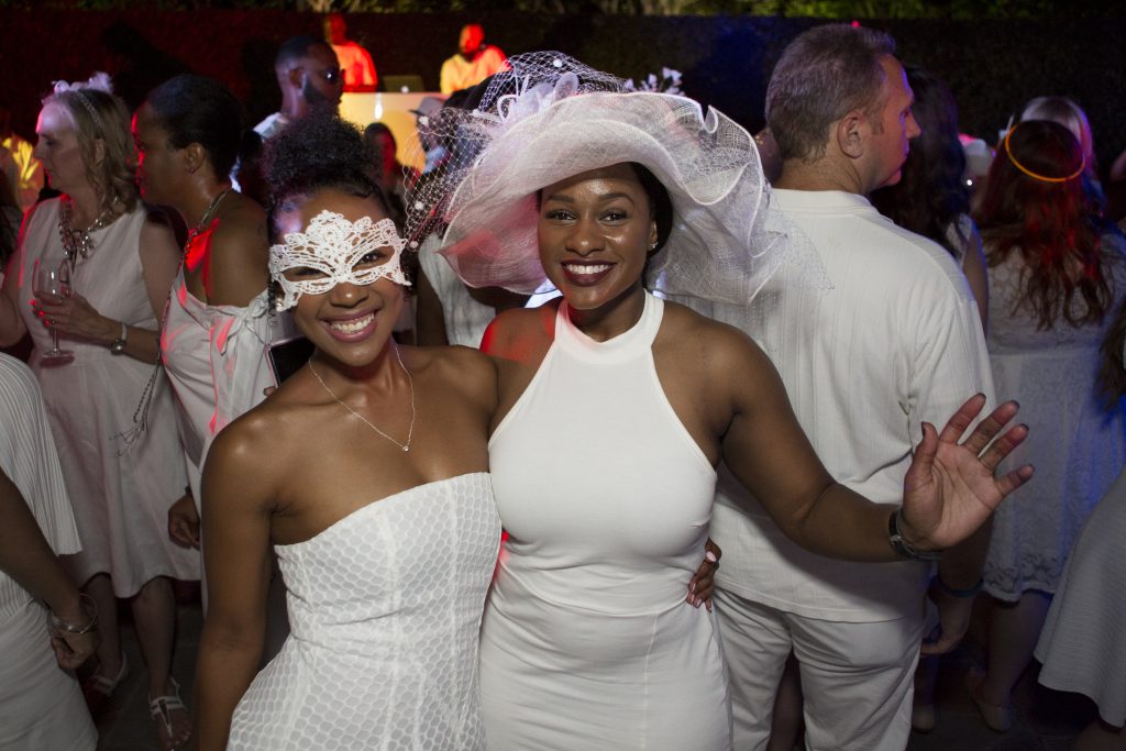 After dinner, the party continued with music and dancing. 