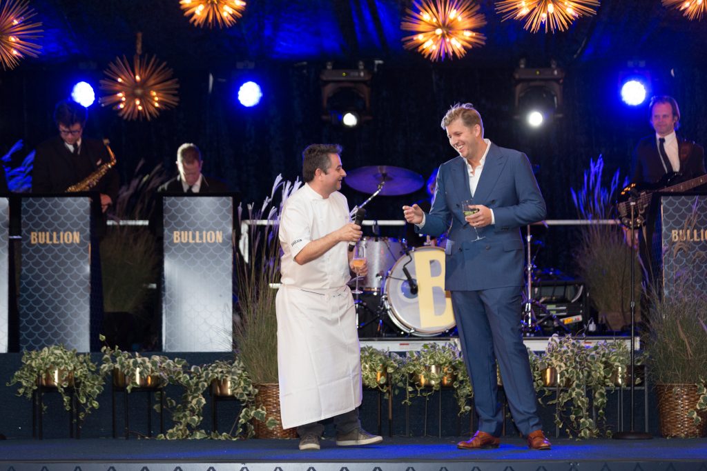 Executive chef Bruno Davaillon, Thomas Hartland-Mackie