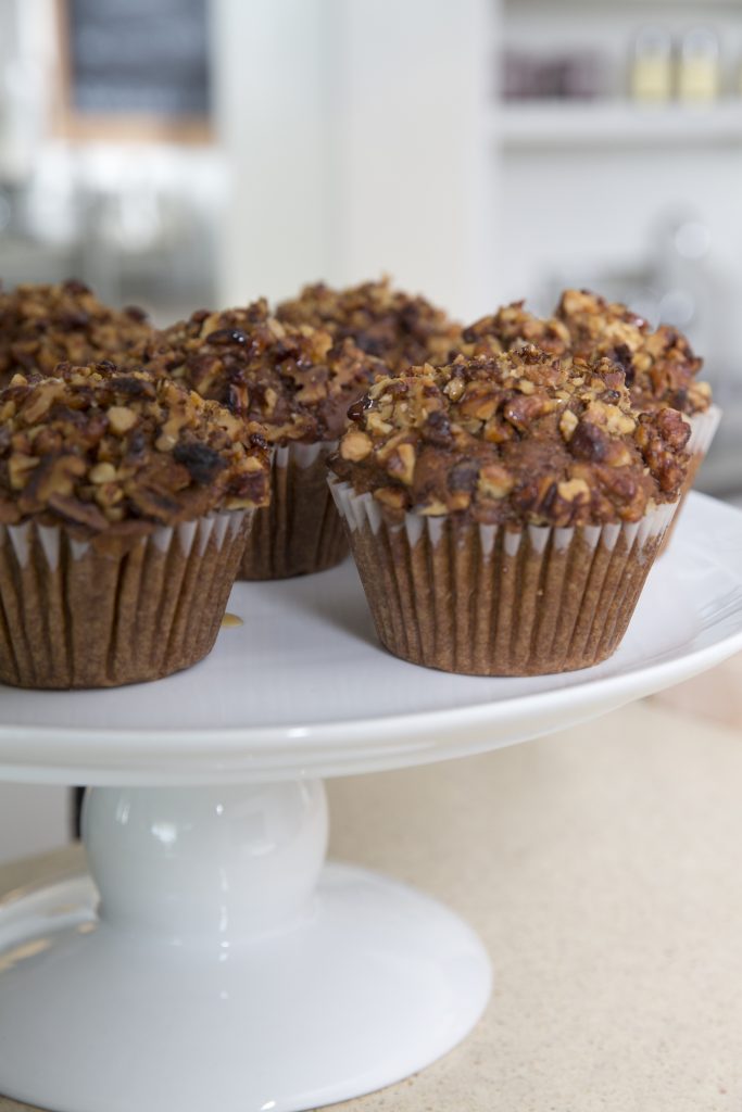 Cinnamon walnut crumb muffins at the Define Foods Tea + Elixir Bar.