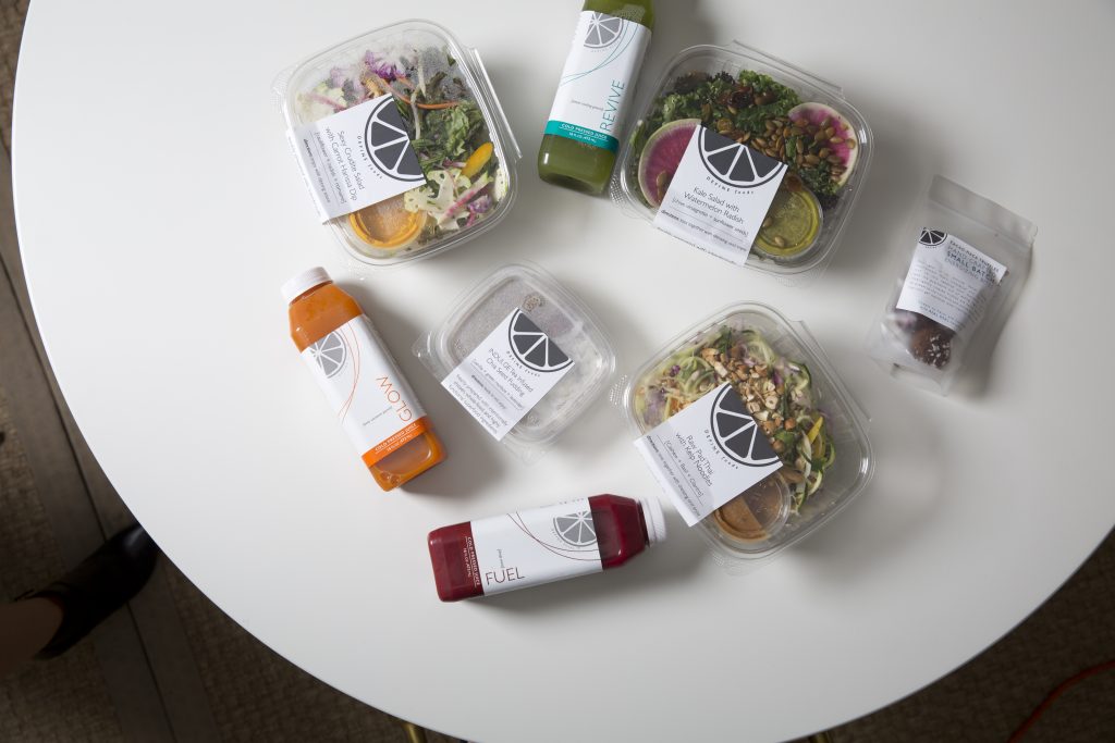 Define Foods juices, salads, and energy bites are all available at the tea bar and on UbearEats.