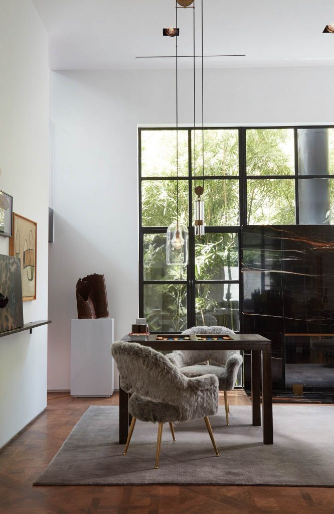 The home holds a smart mix of simple and extraordinary pieces.