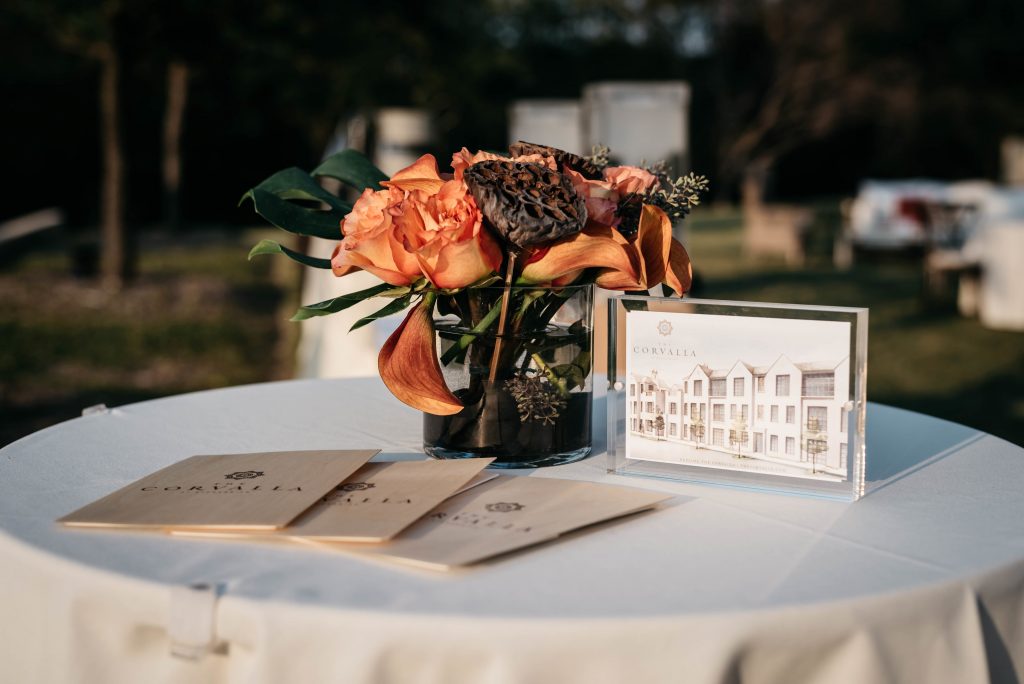 The Corvalla set a sense of scene with this groundbreaking party.