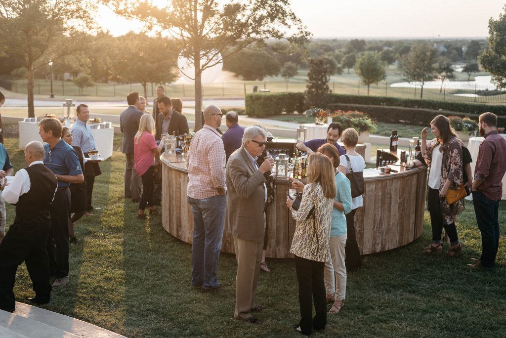 Guests mingled and enjoyed plenty of sunshine on The Corvalla's big day.