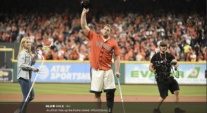 J.J. Watt World Series first pitch