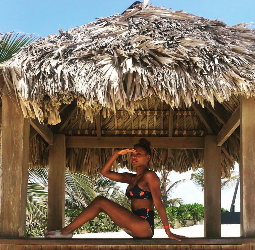 My cabana. (Photo Instagram @brittaniwashington)