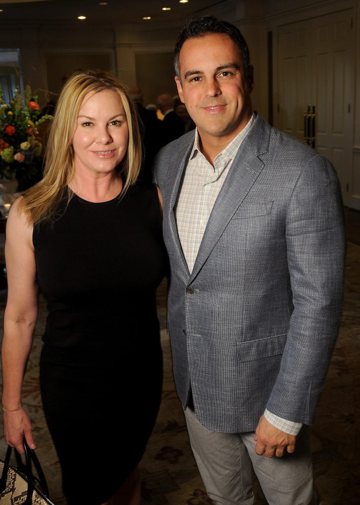 Trish and Allen Rodgers at the Houston Hospice 2017 Spirit Award Dinner at the River Oaks Country Club Thursday Oct. 12, 2017.(Dave Rossman Photo)