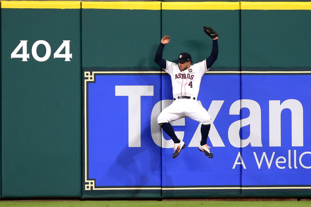 George Springer catch