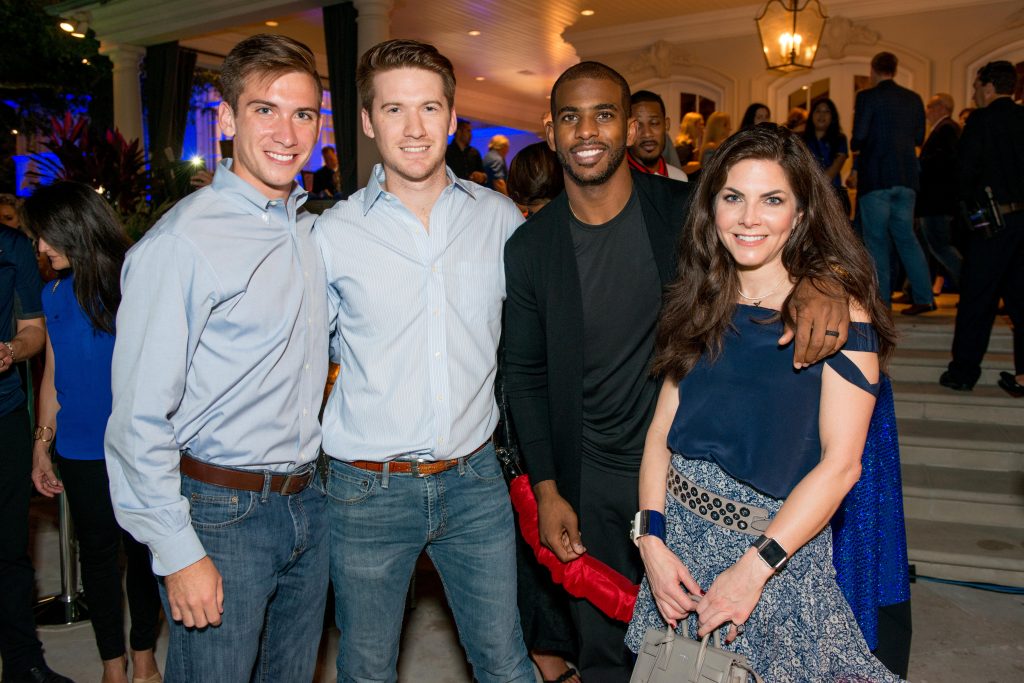 Charlie Hartland, Daniel Hartland, Chris Paul, Monica Hartland