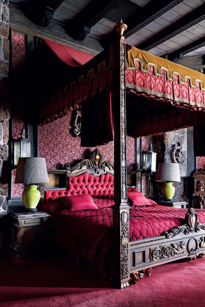 The Crusader Bedroom, the Judge’s personal suite and the first room designed by Harper Goff, the go-to talent for Walt Disney. Besides lending his creativity to Disneyland, Goff had an enviable, Oscar-winning career in Hollywood as a set designer on films from  "Casablanca" to "Willy Wonka & the Chocolate Factory."