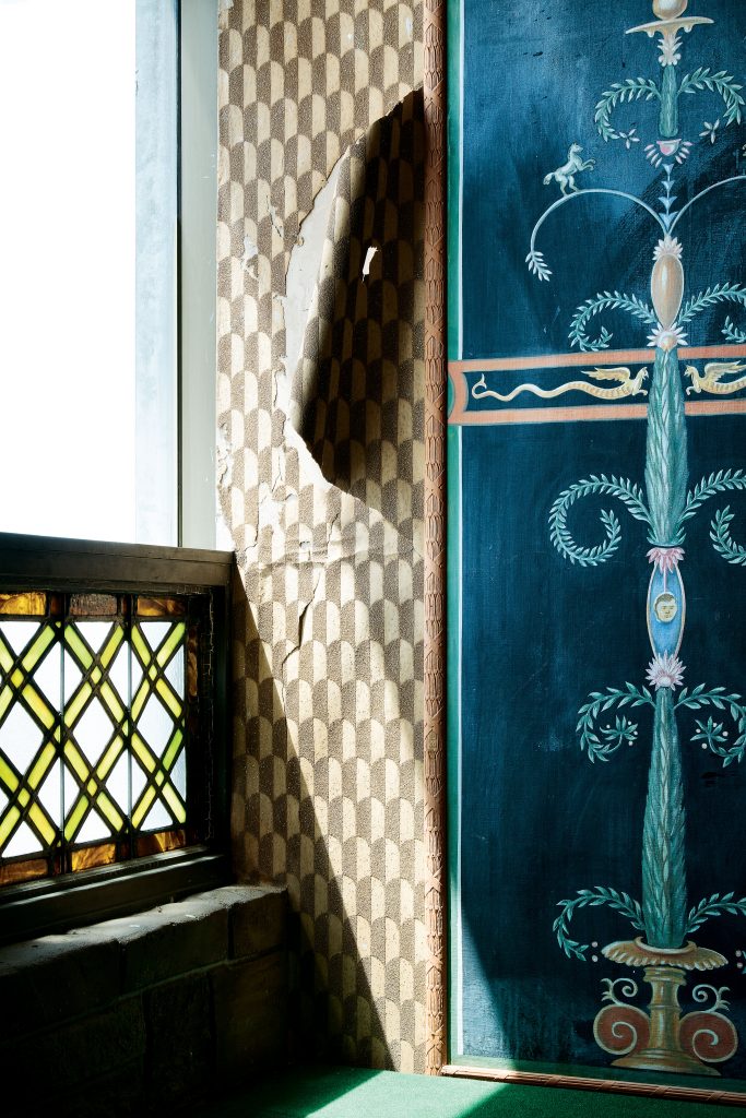 A detail from Judge Roy Hofheinz' over-the-top Celestial Suite, still intact 48 years after it was created. The penthouse is preserved in the Crowne Plaza near Reliant Center, originally the Astroworld Hotel. 