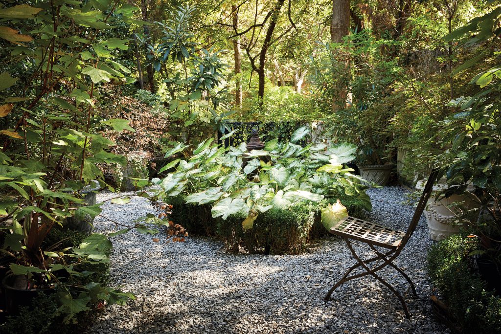 The courtyard was designed by Joe Minton.