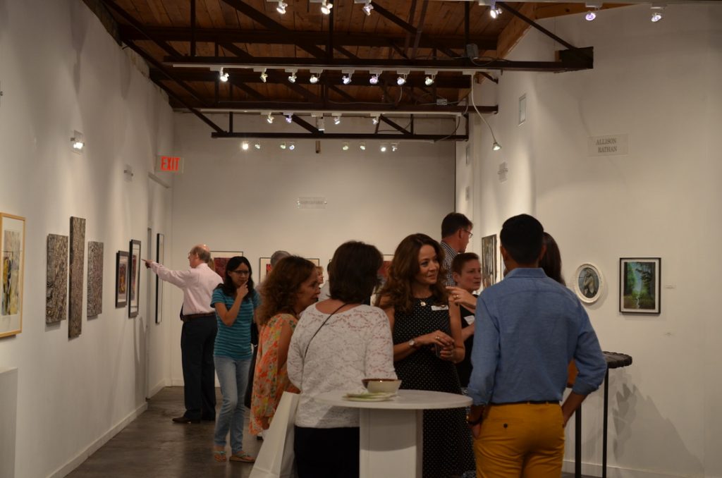 The Late Night Pie scene is more casual than your average art opening.