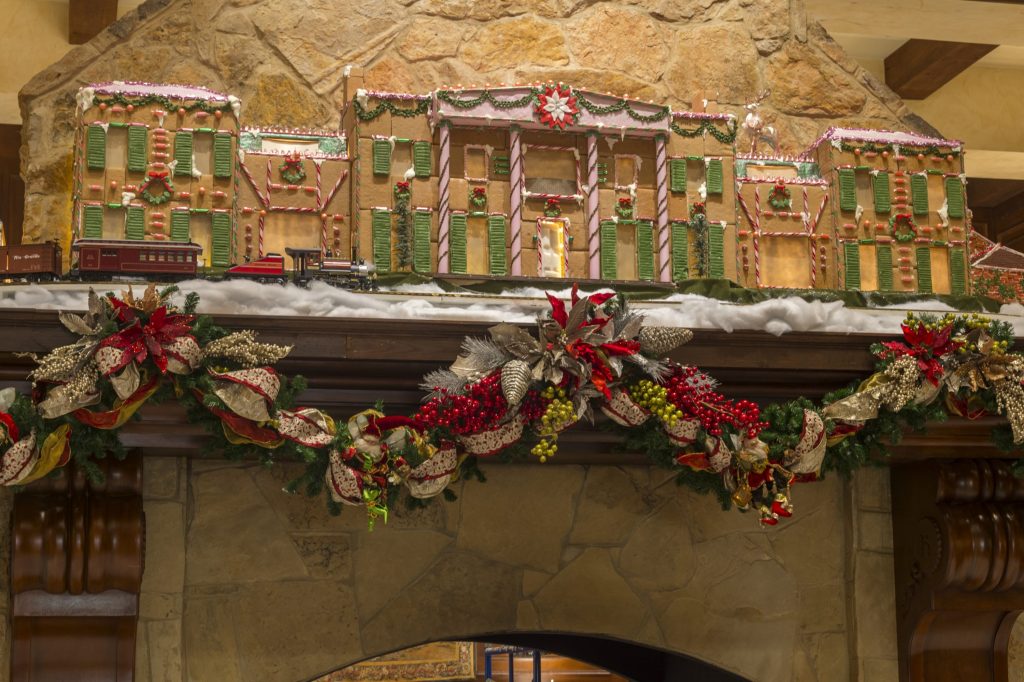 Bayou Bend holds center stage in the 'Merry Mansions' gingerbread display at The Houstonian.