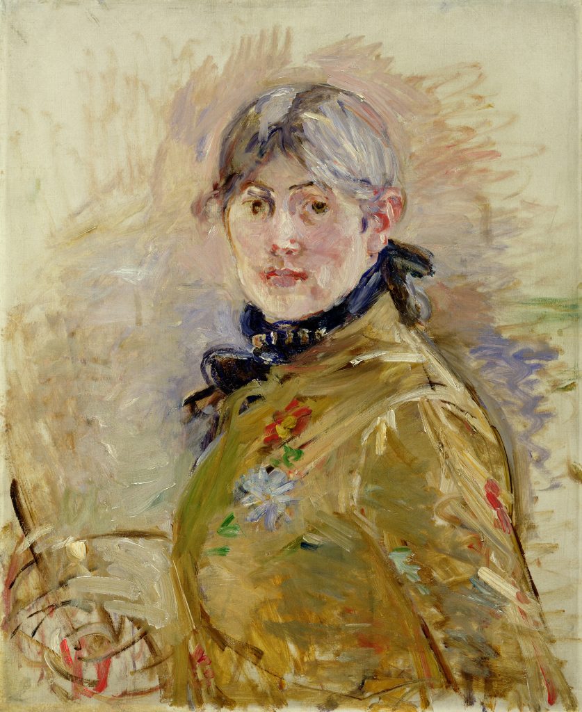 Berthe Morisot's "Self-Portrait," 1885. The painter's gaze is powerful and confident, as are her loose, deft brushstrokes. Morisot's blockbuster shared the news this week with another story coming out of the Dallas Museum of Art. (Courtesy Musée Marmottan Monet, Paris, France / Bridgeman Images)