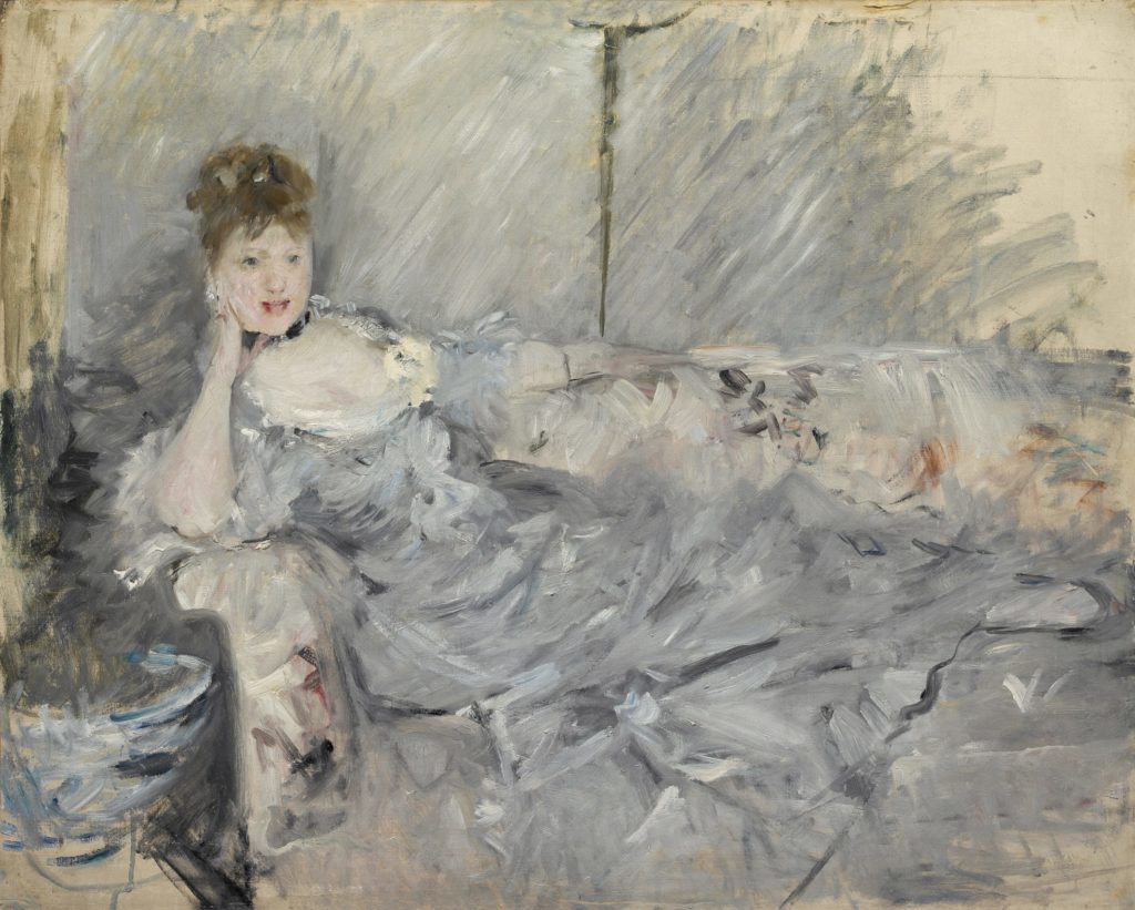 Berthe Morisot's "Woman in Grey Reclining," 1879 (Photo Christian Baraja)