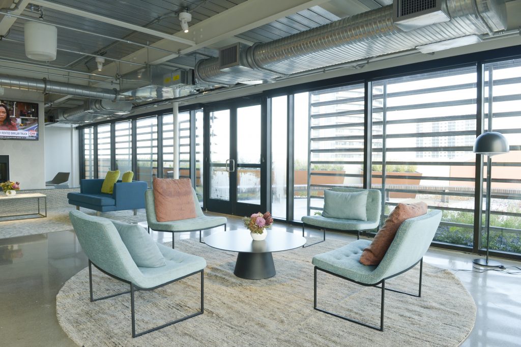 Granite added new floors to the building, and a large rooftop patio.