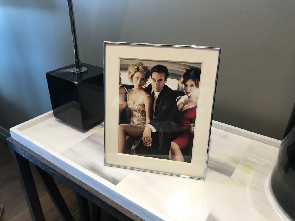 Hotel Za Za Memorial City's quirky side comes through in touches like the glossy photo of the Mad Men cast. (Photo by Chris Baldwin.)