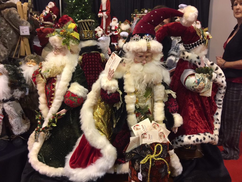 Houston Ballet Nutcracker Market is loaded with Santas, nutcrackers and reindeer.