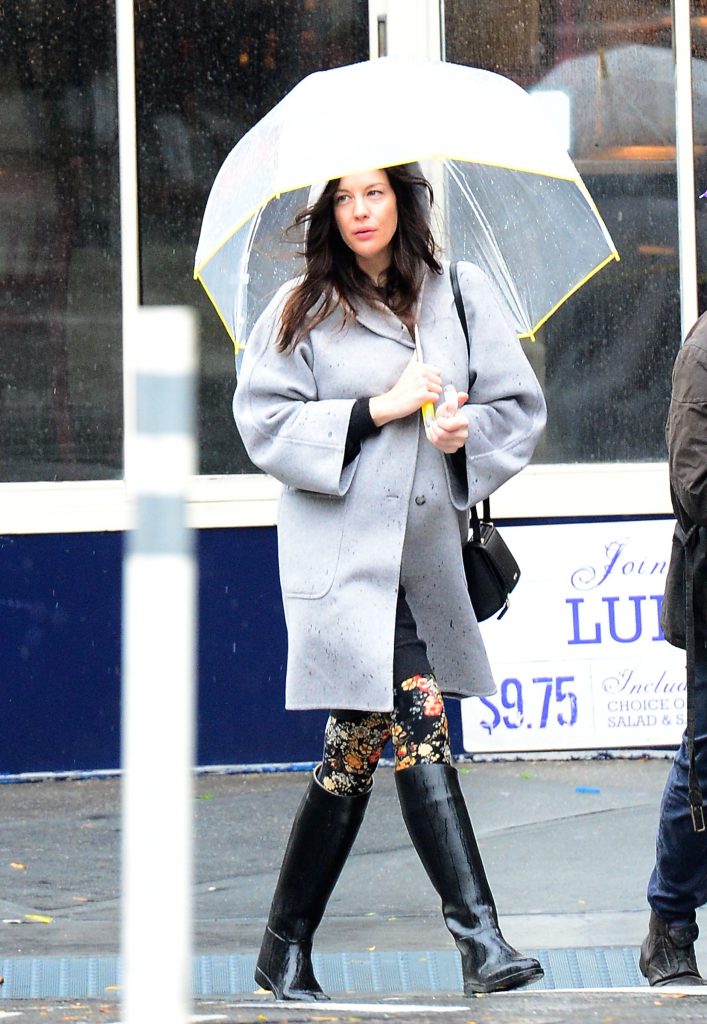 Liv Tyler walks her son Milo to school in the rain in NYC.
<P>
Pictured: Liv Tyler
<P><B>Ref: SPL872383  221014  </B><BR />
Picture by: JDH Imagez / Splash News<BR />
</P>
<P><B>Splash News and Pictures</B><BR />
Los Angeles:	310-821-2666<BR />
New York:	212-619-2666<BR />
London:	870-934-2666<BR />
photodesk@splashnews.com<BR />
</P>