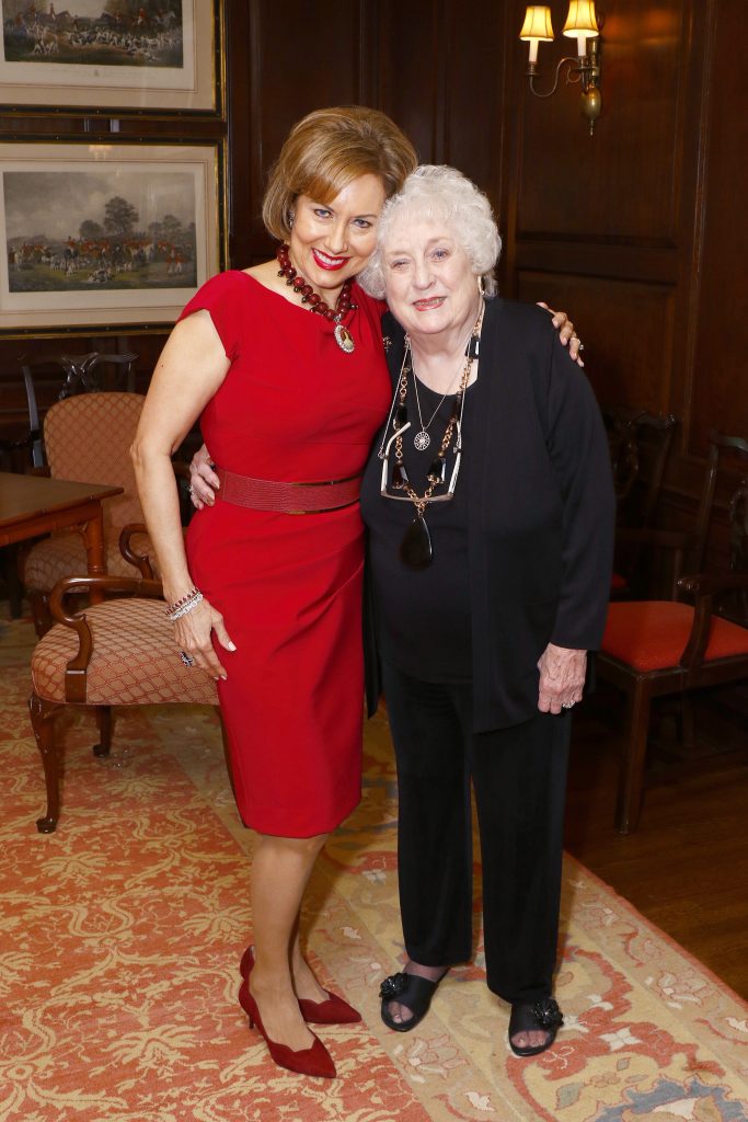 Natalie Taylor, Sue Goodnight Service Award honoree; Sue Goodnight, Lifetime Achievement Award honoree