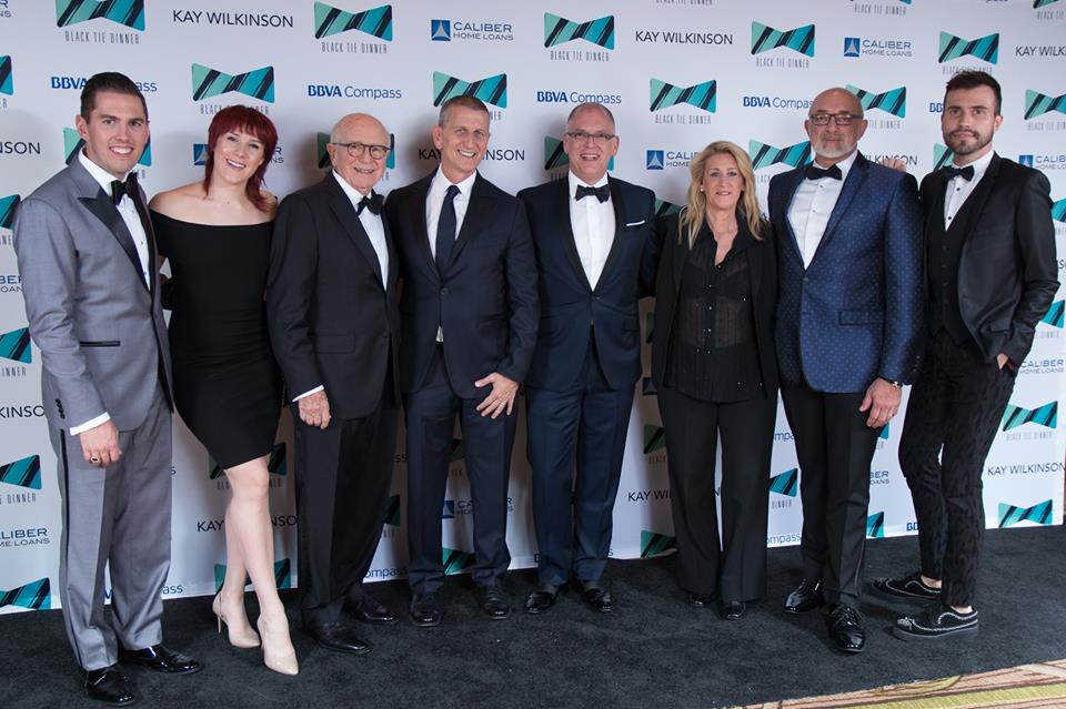 Nate Robbins, Grace Stockdale, Terrance McNally, Tom Kirdahy, David Taffet, Judith Kasen, David Robinson, Tyler Glenn; photo by John Doc Strange