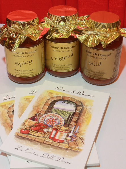 Donne di Domani marinara sauce a best seller at the Houston Ballet Nutcracker Market.
