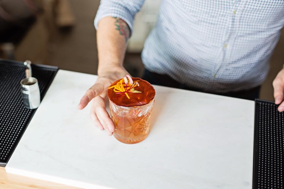 Bourbon & Banter, the underground cocktail lounge at The Statler. 