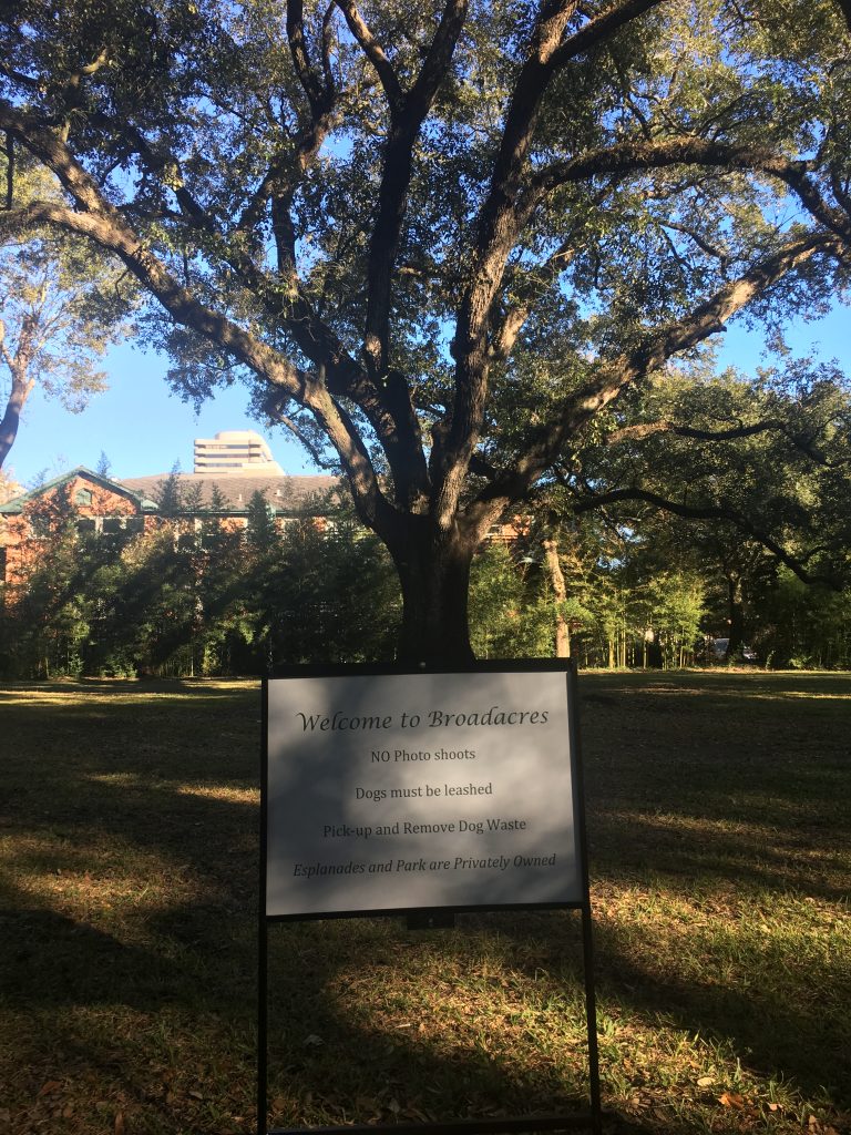 Broadacres residents started placing signs on December 7th. They are all gone now, except for this one at the park.