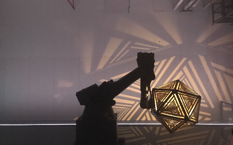 Telestron was the favorite art installation. Festival-goers had to wait in long lines to check out the synchronized robotic light show. 