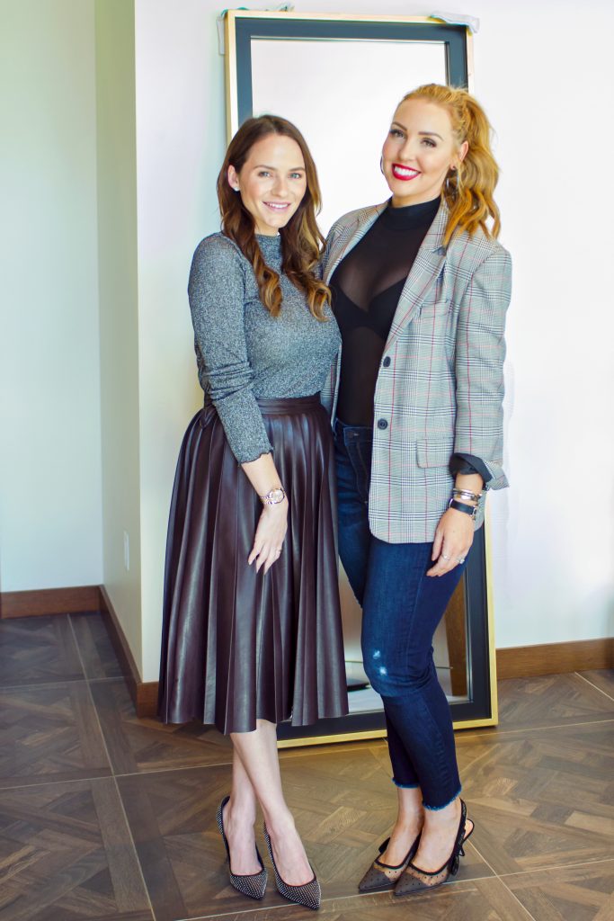 Carrie Colbert, Elle Hogan, Babi Ahluwalia at Hotel Alessandra luncheon