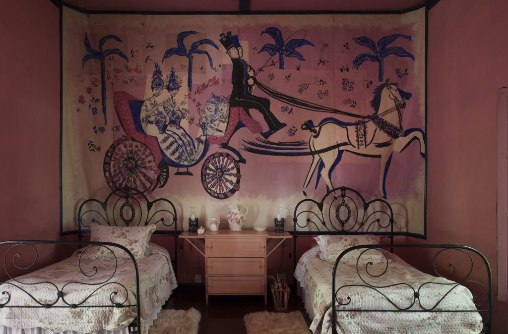 The Aldaos' home in San Rafael, Argentina. 