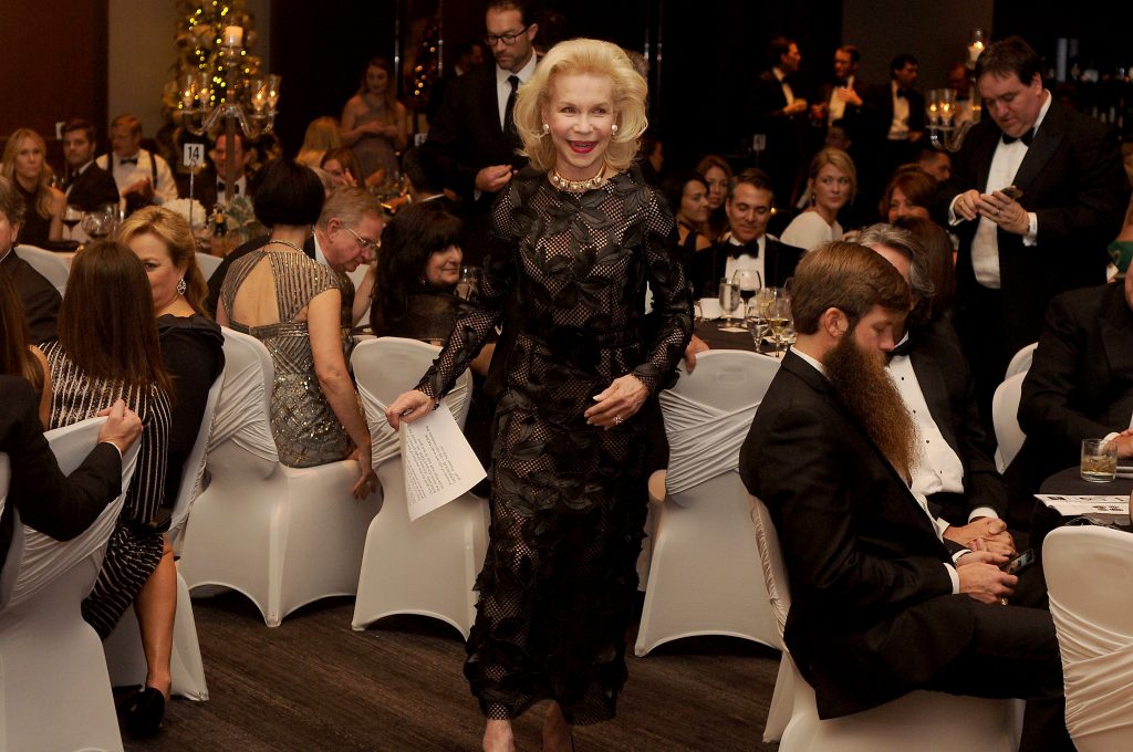 Honorary Chair Lynn Wyatt at the Trees of Hope Eclipse Ball 2017 at the Royal Sonesta Hotel Friday Dec. 01,2017. (Dave Rossman Photo)