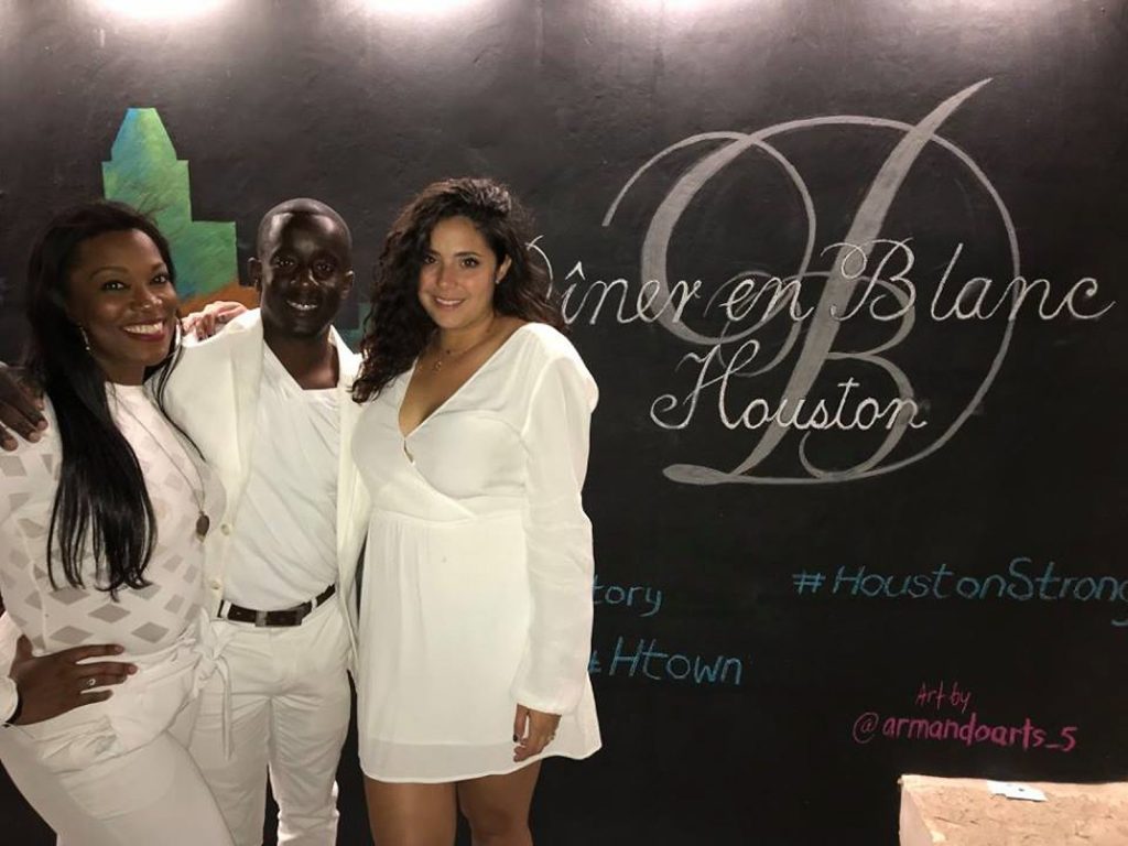 Producers of Le Dîner en Blanc - Houston (L-R)
Erica Gordon, Cleveland Spears, III, Michelle Tarallo