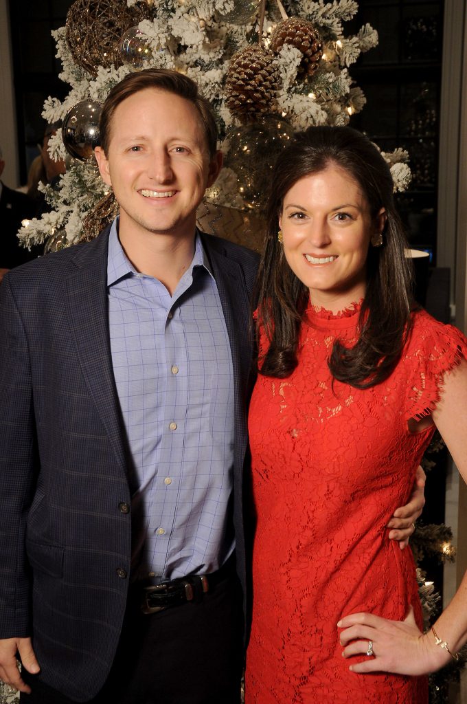 Catherine and Reed Barrett at the M.D. Anderson Santa's Elves party Thursday Dec. 07,2017. (Dave Rossman Photo)