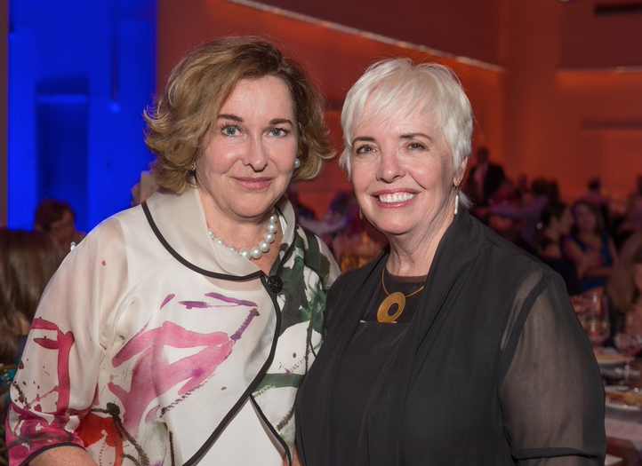 Barbara Hines, UH College of Architecture and Design Dean Patricia Oliver at Gerald 