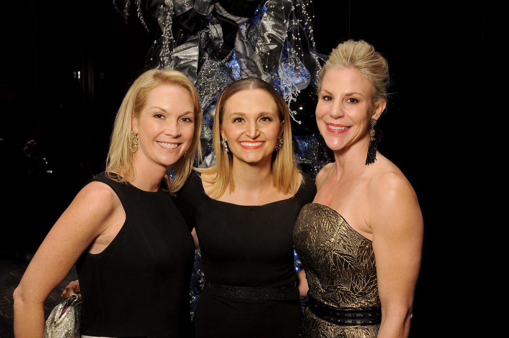 From left: Staci Donovan, Melissa Erwin and Allison Jordan at the Trees of Hope Eclipse Ball 2017 at the Royal Sonesta Hotel Friday Dec. 01,2017. (Dave Rossman Photo)